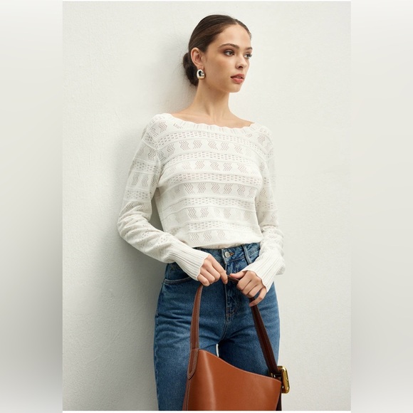 Commense Backless Knit Top - Picture 2 of 2